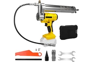WingFly Engrasadora Batería Compatible con batería Makita de 18V, 10000 PSI Pistola de Engrase, Kit de Pistola de Engrasar Eléctrica con Luz LED, Manguera Flexible de 39.4" y Acoplador
