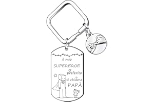 QTZXZX Regalo Papà Portachiavi Regali Da Fare Al Papà Festa Del Papa Idee Regalo Papa Compleanno Regali Papà il mio super papà