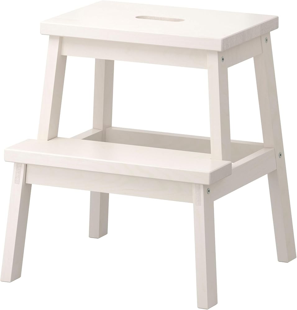 IKEA BEKVÄM basamaklı tabure, 50 cm (Beyaz)