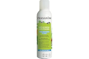 Pranarôm – Spray anti-acariens et punaises de lit ALLERGOFORCE – Efficacité prouvée – Elimine 100% des acariens et punaises de lit - 150 ml