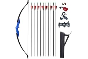Vogbel Archery Recurve Bow and Arrows Set for Adults 30lb 40lb Takedown Bow Left and Right Hand Longow Kit for Beginner Hunting Shooting Practice