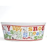 Peanuts Snoopy Suppertime Small Dog Bowl Amazon Co Uk Pet Supplies
