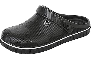 SECHRITE Męskie chodaki ogrodowe, chodaki, gumowe, męskie, buty robocze, pantofle, lekkie gumowe buty do kuchni, szpitala