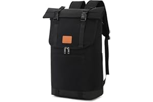 Myhozee Plecak dla mężczyzn i kobiet, na laptopa, wodoszczelny i pyłoszczelny, zwijany, plecak dzienny, duży plecak szkolny, do podróży