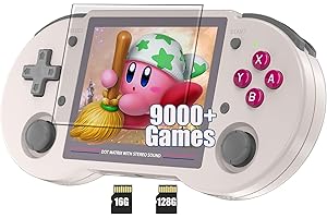 AIRUIDAS RG353PS Plug & Play Video Games 128G Tf Card Built-in 4500 Spiele, RG353PS Handheld Game mit 3,5-Zoll-IPS-Bildschirm unterstützt HDMI