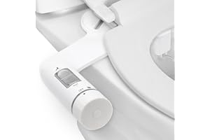 Medymoll Bidet para wc, bidet para inodoro, no eléctrico, base ultrafina 6 cm, modo posterior y femenino, facil instalacion, agua fría