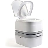 briebe Camp Toilet Portable Chemical Adult Potty 24L Camping, Camper | Water with Water Discharge 19L, Leak Drain Valve, WC11