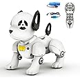 Remote Control Robot Dog Toys for Kids,Interactive Stunt Robot Dog That Acts Like a Real Dog,Robot Pet Follow Me Intelligent Singing and Dancing Walking Robotics Toy for Boys and Girls Birthday Gifts