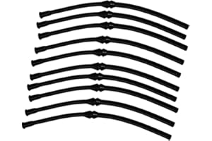 JEELAR JIACUO Tubo de Manguera de Combustible Negro 10X para Motosierra China 4500 5200 5800 45cc 52cc MT-9999