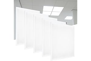 ‎PROVENTA proventa LED-Panel 62 x 62 cm, 5 Stück, 4.000 Lumen, 40 W, neutralweiß 4.000 K, Lifud-Netzteil