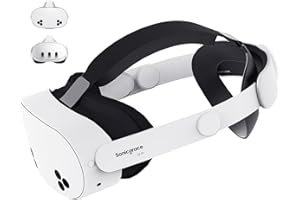 Sonicgrace S3 Air Strap Kompatibel mit Quest 3/3S, Komfort Elite Strap für Meta Quest 3 / 3S Zubehör, Verstellbarer, Leichter VR-Headset Kopfband Ersatz