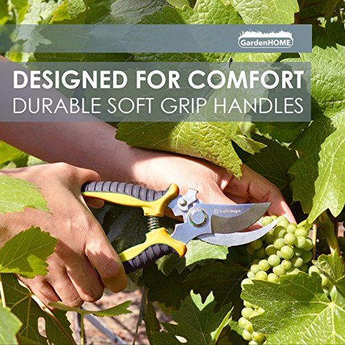 (8in1) ORIGINAL GardenHOME GARTEN WERKZEUG SET u. Zimmerpflanzen Set plus GRATIS TRAGETASCHE in TOP QUALITÄT, GEHÄRTETES Aluminium, SEHR ROBUST, für Hobbygärtner u. Profigärtner, TOLLE GESCHENKIDEE - 4