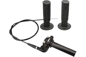 nibbi Twists Throttle Assembly,Dirt Bike Grips with Throttle Cable and Handlebar Grip for SSR125 Pit Bike, 22mm Motorcycle Throttle