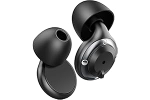 IDE11 Adjustable Ear Plugs - 3 Noise Cancelling Mode Earplugs for Sleep, Focus, Travel, Work, 17-35dB Silicone Reusable Noise Reduction Earplugs with 7 Ear Tips XS/S/M/L and Magnetic Carry Case