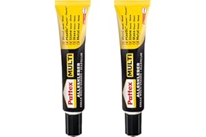 Pattex Multi Alleskleber 2 x 20 g in unkaputtbarer Tube, lösemittelfrei, extrastark, schnell und sauber, tropft nicht, kraftvoll