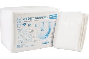 LittleForBig Vuxenblöja 10 Stycken - ABDry Vita Blöjor (Medium 71-96 cm)