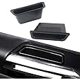 DXGTOZA 2PCS Black Front Row Door Side Storage Box Handle Pocket Armrest Phone Container Tray for Ford Mustang 2015 2016 2017 2018 2019 2020