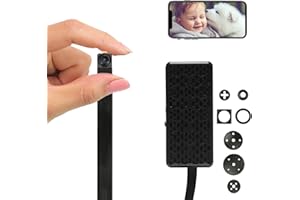 WIWACAM MW5L WLAN-Kamera 4K Ultra HD, Bewegungserkennung, Überwachungskammera-Innen, microSD-Karte Steckplatz, Alarm auf Handy, E-Mail-Alarm, Akku