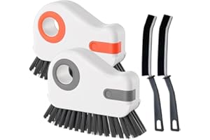 MIRKUZI Bürsten für Fensterfugen, 2 Stück Fensterrillen Reinigungsbürste 2 Stück Spaltreinigungsbürste Fensterrillen Reinigungswerkzeug Reinigungsbürste, für Fenster Küchen Badezimmer