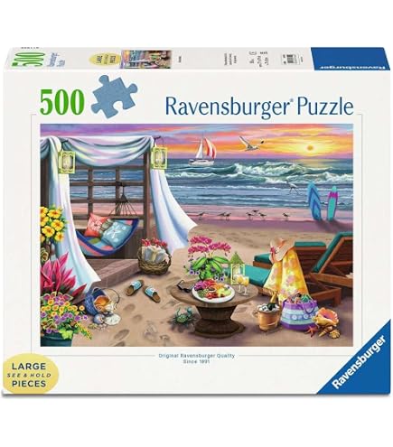 Ravensburger- Puzzles Adultes 500 pièces - Vallée des montgolfières - Jeux - Jouets