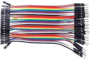KOPEME Fivekim 40 cavi M-F, M-M, F-F Jumper Breadboard Wire Nastro GPIO colorato per kit di bricolage