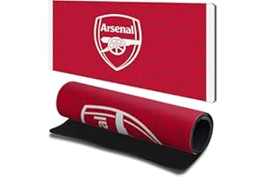 Head Case Designs Officially Licensed Arsenal FC Home 2025/26 Kit Gaming Office Desk PC Keyboard Mouse Mat Pad 23.62 x 11.81 x 0.12 inches (600 x 300 mm) - L