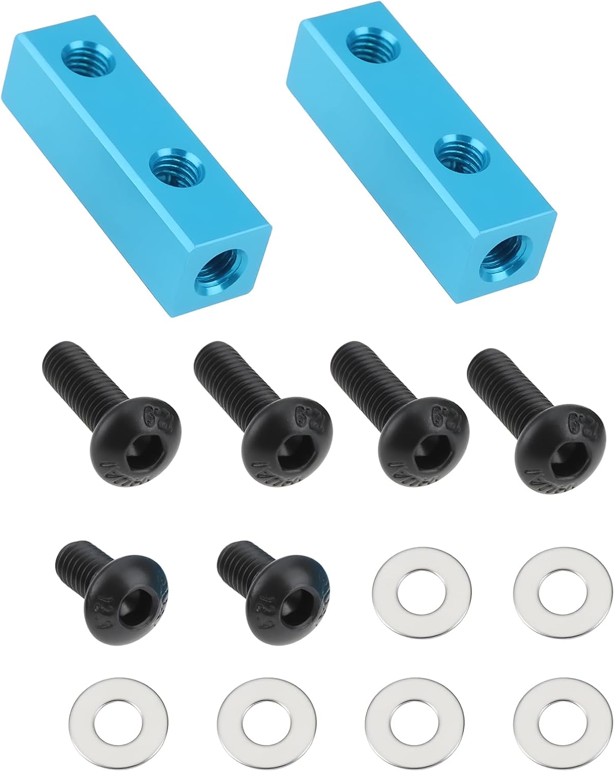 SG Store 2 Soportes de Montaje de Servo de Aluminio para Camión RC Piezas de Actualización 1/10 Repuesto DIY Compatibles con CW01 Color Azul