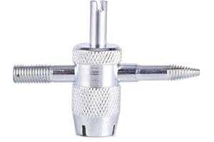 Adipn NA Valve Core Remover Tool 4 in 1 Tire Valve Stem Removal Tool Tire Stem Core Remover for Car, Motorcycle, Bicycle