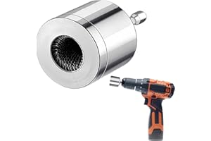 BPTZYLN 15mm Versatile Copper Pipe Cleaner for Electric Drill Bit Pipe Cleaners Plumbing Brush Drill Bit Durable 15mm Pipe Cleaner Pipe Cleaning Tool for Drill,Removable Copper Pipe Cleaner for Drill