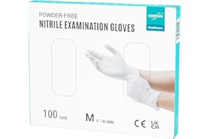 EUROPAPA® Lot de 100 gants jetables en nitrile sans latex non stériles sans latex
