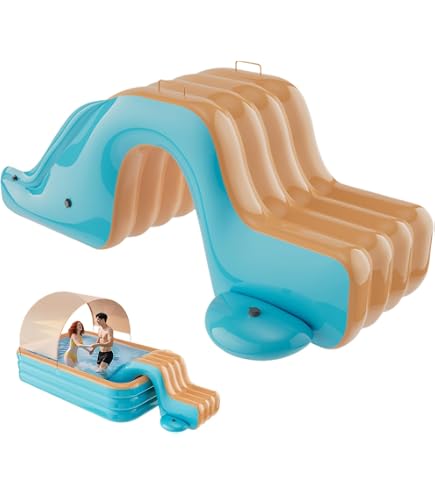 Toboggan Gonflable INTEX Kool Splash 58851EP - Glissade Aquatique Pour Piscine, Fun Tout L'Été