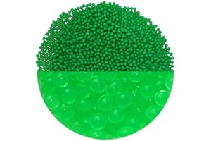 trendfinding 100 g de granulés retenant l'eau Vert, granulométrie 3.5-4 mm, décoration pour Fleurs et Plantes, 10 litres très économique, Utilisation Polyvalente