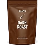 Incapto Caffè in Grani Tostatura Scura e Artigianale | Alto contenuto di Caffeina | Monorigine Uganda | 100% Robusta | Aziend