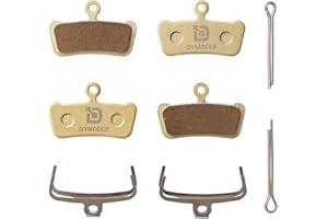 Dymoece 2 Pairs Bike Disc Brake Pads Compatible with Sram Guide RSC RS R Elixir 7 9 Avid XO Trail 4 Piston MTB Disc Brakes (Resin,Semi-Metallic,Sintered Metal) SCP-XO