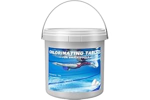 WUJIALINGMM Chlorine Tablets for Swimming Pool, Chlorine Tablets for 1 inch Tub, Suitable for Swimming Pools Spas and Hot Tubs Fountain, Water Park Bathtub, Multifunctional Pools Clean Tablet