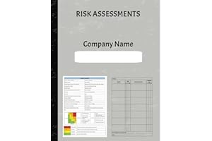 Risk Assessment Record Book: 72 page risk assessment logbook for businesses to complete and record risk assessments for safety compliance