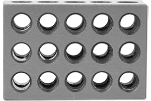 SEAFRONT Machinist Parallel Clamping Block 23, 123 with Holes 25x50x75mm 2Pcs Milling Machine Accessories