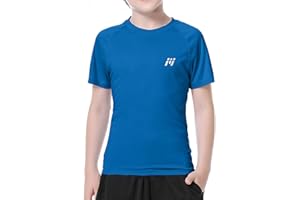 MEETWEE Boy Long/Short Sleeve Rash Vest Guard Kids Swimming Top UV Sun Protection UPF 50+ Quick Drying