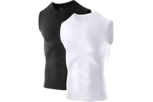 Niksa T-shirt de compression pour homme - Débardeur de sport sans manches - T-shirt fonctionnel de course