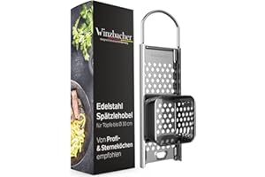 Winzbacher Râpe à spätzle en acier inoxydable avec traîneau à pâte [casserole Ø de 16 à 30 cm] Passe au lave-vaisselle | Inoxydable | Râpe à spätzle, passoire à spätzle | Pour spätzle et boutons