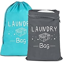 2 Pezzi Sac De Linge Sale Avec Cordon, 60x50cm Sac A Linge