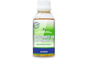 MYOC Polysorbate 80 liquid (TWEEN 80) (120ml)- |no adulterants, cosmetic grade cGMP quality| used as emulsifiers, excipient, surfactants, lotioncrafter