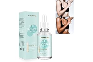 MKNZOME Autobronceador para Cuerpo y Cara, Gotas Bronceado Facial Natural Bronzer Acelerador Bronceado Eficaz en Camas Solares y Sol exterior Para Bronceado Natural Rápido