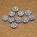 Five Season 10 pcs Antique Silver Sunflower Slice Alloy Rhinestone DIY Decoration 3D Nail Art
