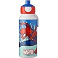 Mepal - Drinking Bottle Pop-Up Campus - Drinking Bottle - Leak Proof Drink Bottle For School - BPA-Free & Dishwasher Safe - 400 ml - Spiderman