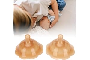 TURLTE 2 szt. Silikonowe Osłonki na Sutki do Karmienia Noworodków, Karmienie piersią Osłona na Sutki Podwójna Przyssawka Osłona na Brodawki Płaskie Odwrócone Sutki do Ochrony Odwróconych