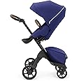 Stokke Xplory X, Royal Blue - Luxury Pushchair - Adjustable for Both Baby & Parents’ Comfort - Padding, Harness & Reflective Zip for Added Safety - Folds in One Step