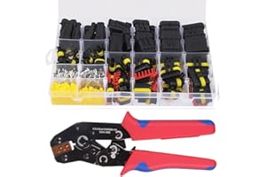 VICHIRSKIT 708 Pièces Etanche à l'eau Connecteur Set, Connecteurs Electrique Étanches pour Voiture à 1/2/3/4/5/6 Broches + Pince à Sertir, Terminal Électriques de Voiture, pour Bateaux Camion Scooter Moto