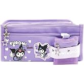 Sanrio Kuromi Mor Y&uuml;ksek Kapasiteli &Ccedil;ok G&ouml;zl&uuml; Kalemlik Kalem Kutusu