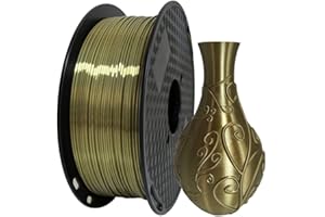 Silk Antique Gold PLA Filament 1.75 mm 1KG 3D Printer Filament Spool 3D Printing Materials Silky Shiny Old Gold Filament Metallic Metal Bronze Brass PLA CC3D Silk Filament